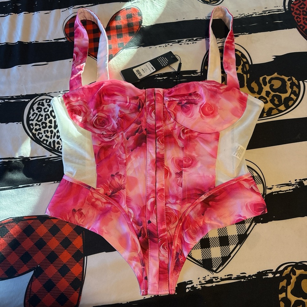 Fashion Nova Pink Floral Camisole